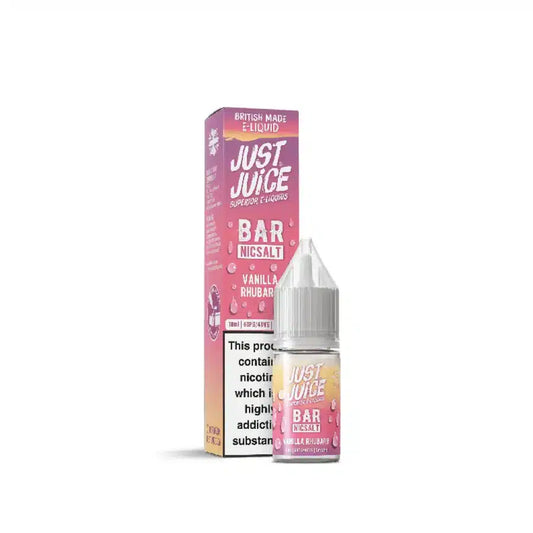 Just Juice Salt 10ml's - Vanilla Rhubarb - Shard End Only