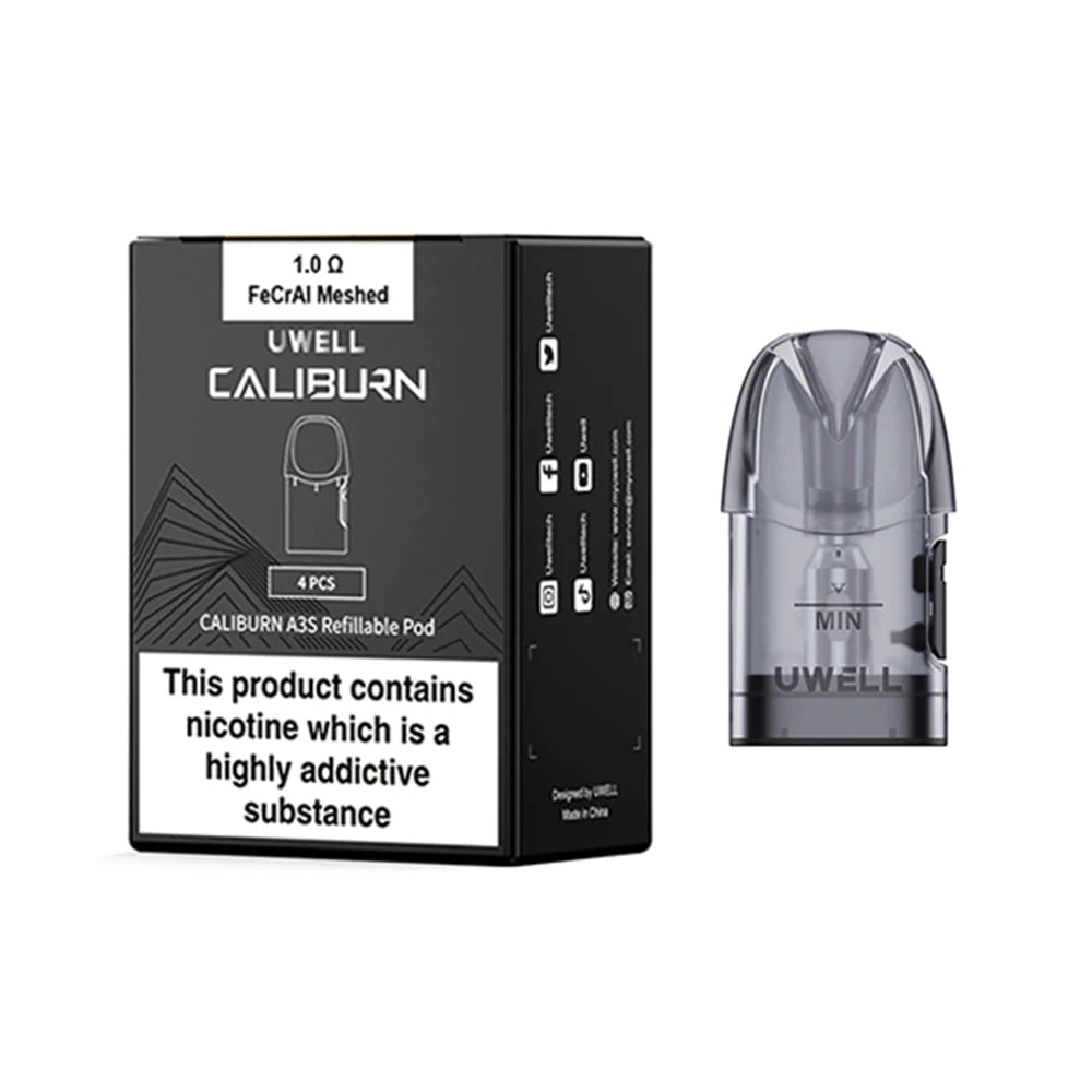 Caliburn A3 / A3s Pods by Uwell - 4 Pack - Both Stores